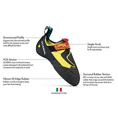SCARPA Drago Climbing Shoes - Specialized Performance - Yellow