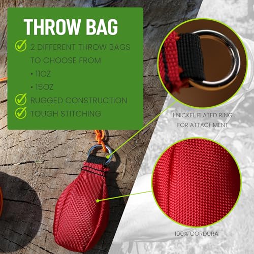 Arborist Throw Line Kit - 100% Polyester Rope
