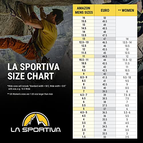 La Sportiva Men's Tarantula Climbing Shoes, Black/Poppy, Size 9