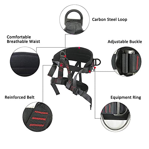 Adjustable Climbing Harness for Fire Rescuing and Rappelling