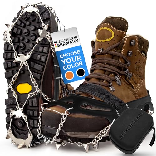 Premium Climbing Crampons with 19 Stainless Steel Spikes