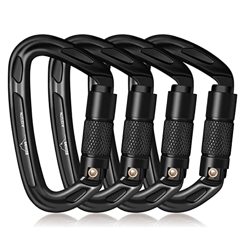 BEIFENG 25KN Auto Lock Carabiner Set - UIAA Certified