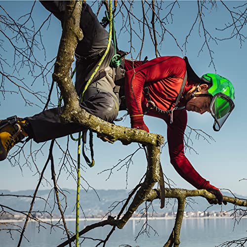 Red & Yellow Protos Integral Arborist Climbing Helmet