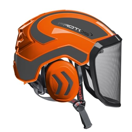 Pfanner Protos Arborist Helmet - Orange & Grey