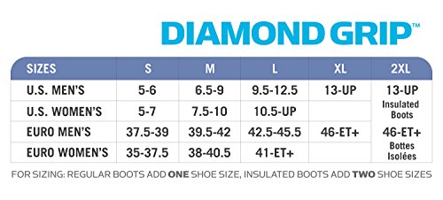 Yaktrax Diamond Grip Traction Cleats - Large, Black