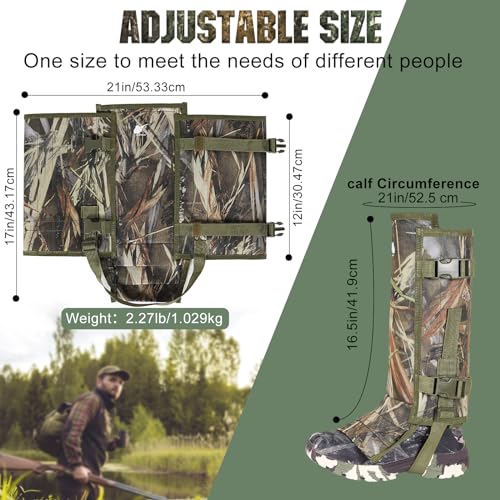 Waterproof Snake Gaiters for Hunting and Hiking