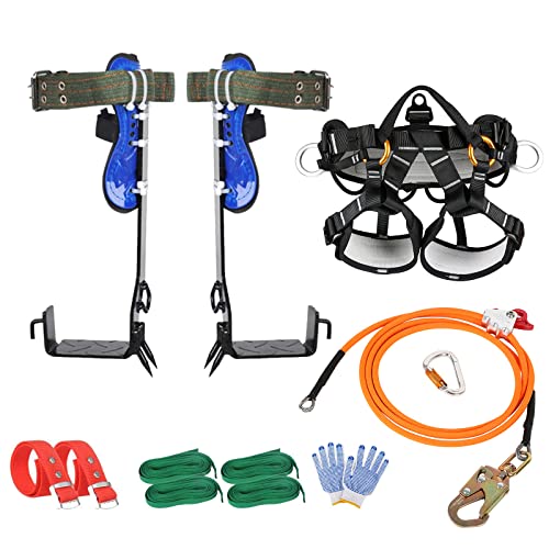 Tree Climbing Spurs with Non-Slip Pedal & Straps