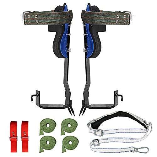 Adjustable Tree Climbing Spikes Set with Belt- 304 Stainless