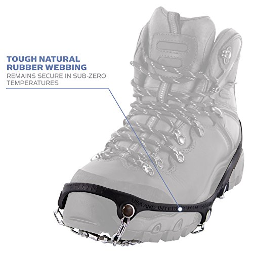 Yaktrax Diamond Grip Traction Cleats - Large, Black