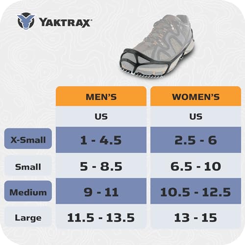 Yaktrax Walk Traction Cleats - Multi-terrain Grip - Unisex