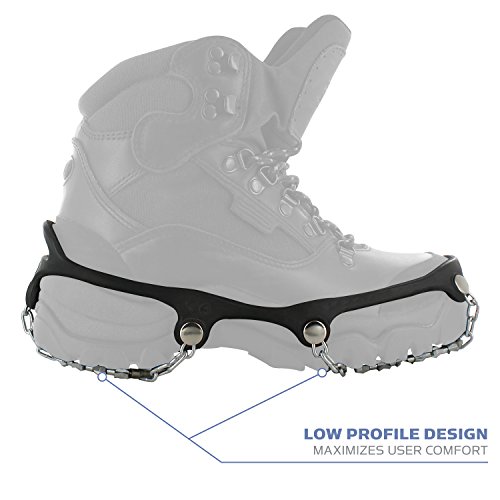 Yaktrax Diamond Grip Traction Cleats - Large, Black