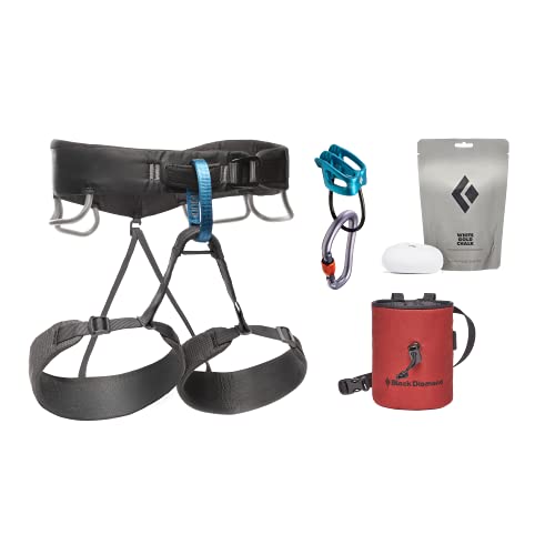 Black Diamond Men's Momentum Climbing Harness Package, Medium