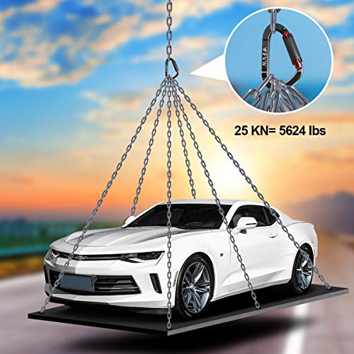 5 Pack Professional Auto Locking Climbing Carabiners, 25KN