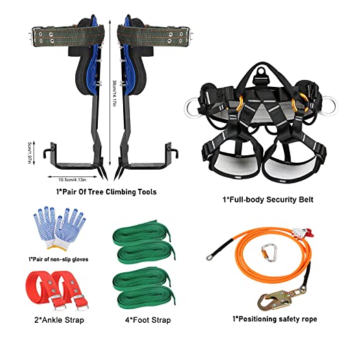 Tree Climbing Spurs with Non-Slip Pedal & Straps