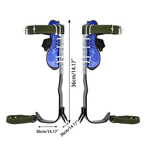 GothicBride Stainless Steel Tree Climbing Spikes Set, Adjustable