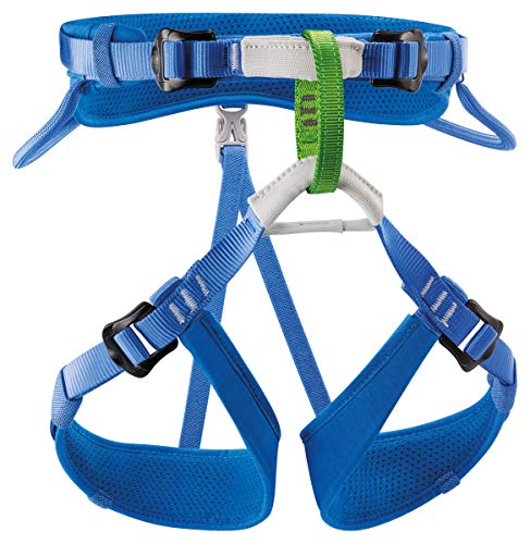 PETZL MACCHU Kids' Adjustable Climbing Harness - Blue