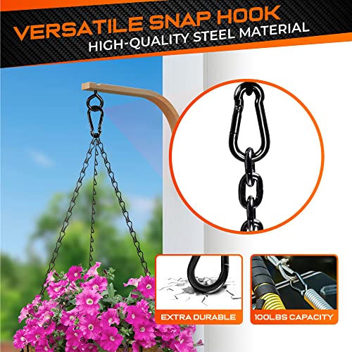 12Pcs Heavy Duty Carabiner Clip for Climbing Gear