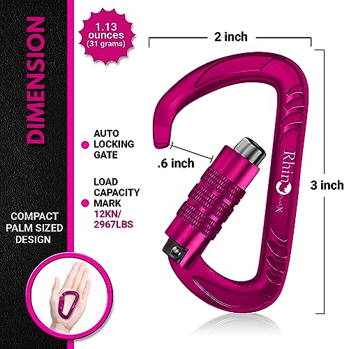 Twistlock Carabiner Clips for Pets, Outdoor, Hiking
