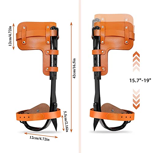 Upgrade Leather Tree Climbing Spurs Set with Accessories