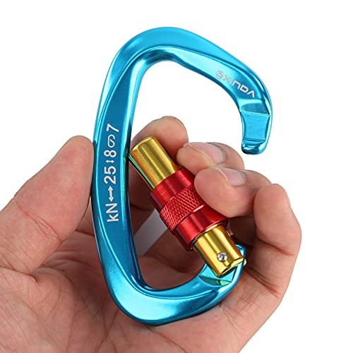 XINDA Professional Screw Lock Carabiner Clips for Climbing
