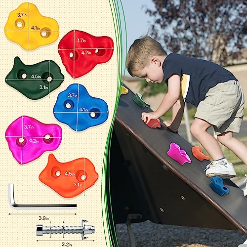 15PCS Trymaker Rock Climbing Holds for Kids and Adults