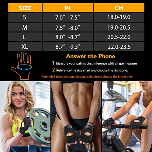 ihuan Breathable Workout Gloves - Full Palm Protection & Sweat-Free
