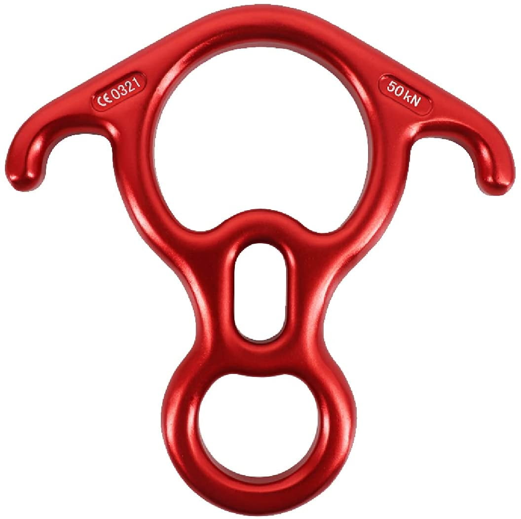 Aluminum Figure 8 Descender for Rock Climbing Rescue
