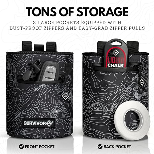 Survivor Chalk Bag for Climbing & Weightlifting