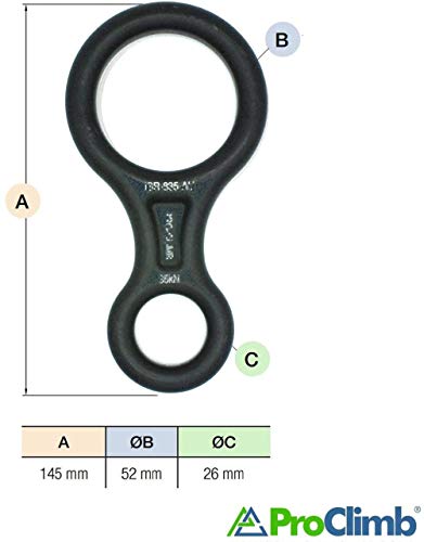 Heavy Duty 35 kN ProClimb Figure 8 Descender
