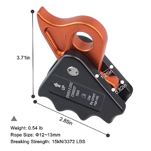 S.E.PEAK 15kN Rope Grab - CE Certified, Multi-Use