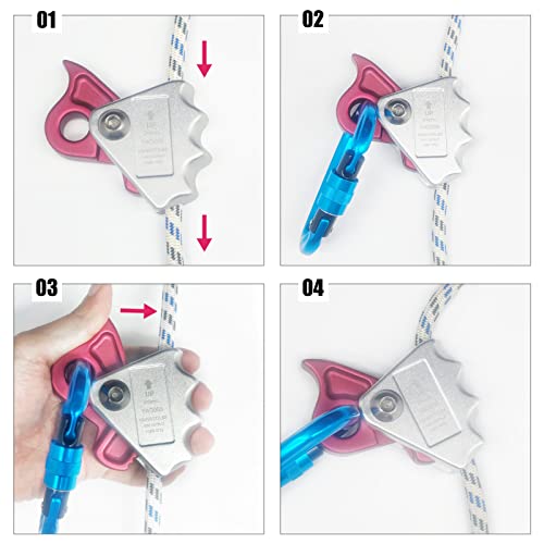 S.E.PEAK 15kN Rope Grab - CE Certified, Multi-Use