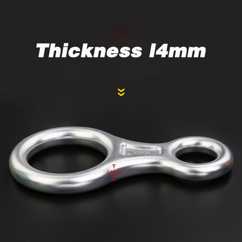 Heavy Duty 35KN Aluminum Figure 8 Climbing Descender