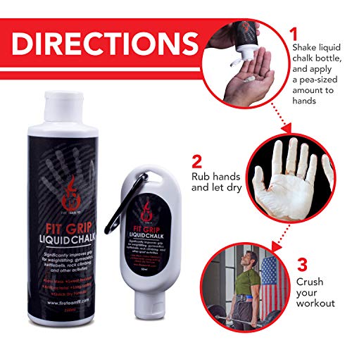 Liquid Fit Chalk Bottle for Weightlifting and Climbing