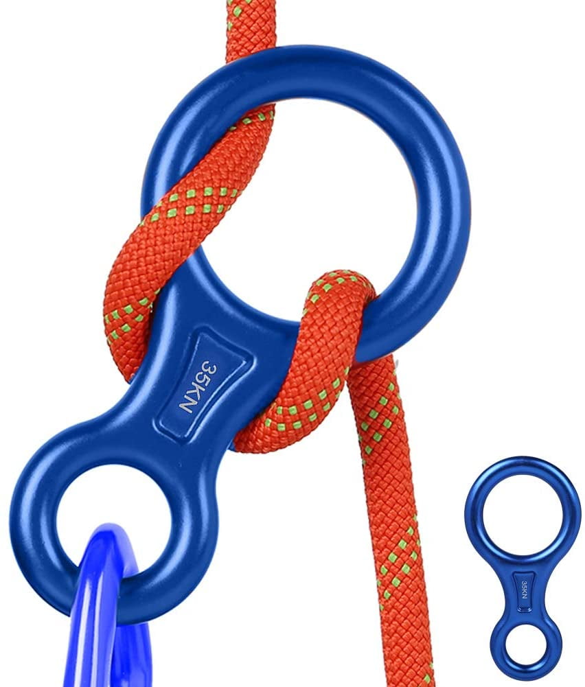 35KN Rescue Figure 8 Rappel Belay Device, Blue
