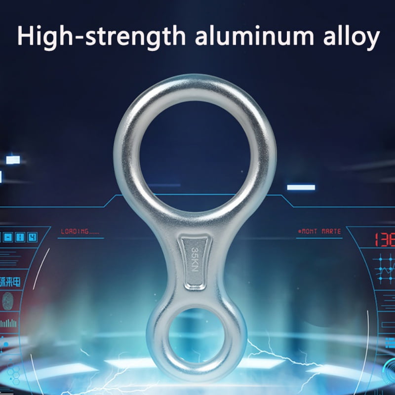 Heavy Duty 35KN Aluminum Figure 8 Climbing Descender