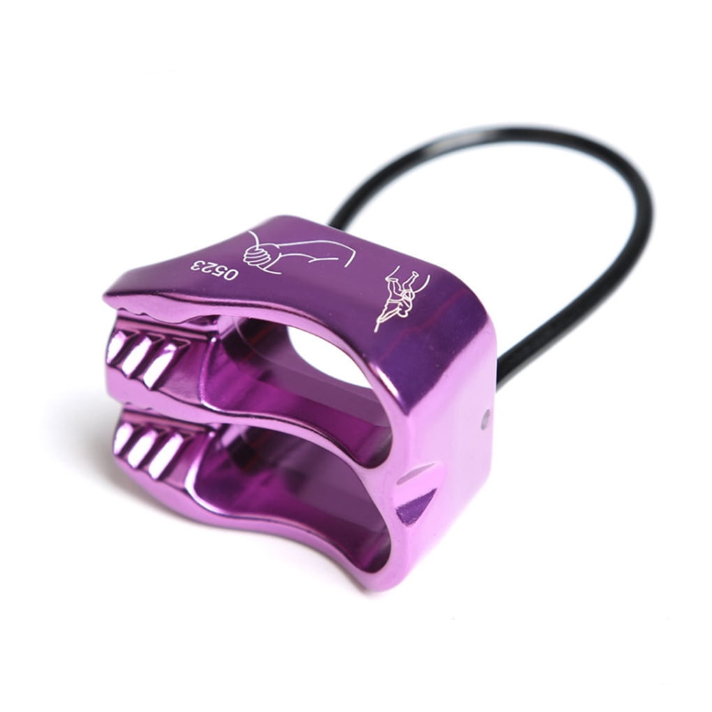 Chidgrass Rope Belay Rappel Device for Climbers - Purple