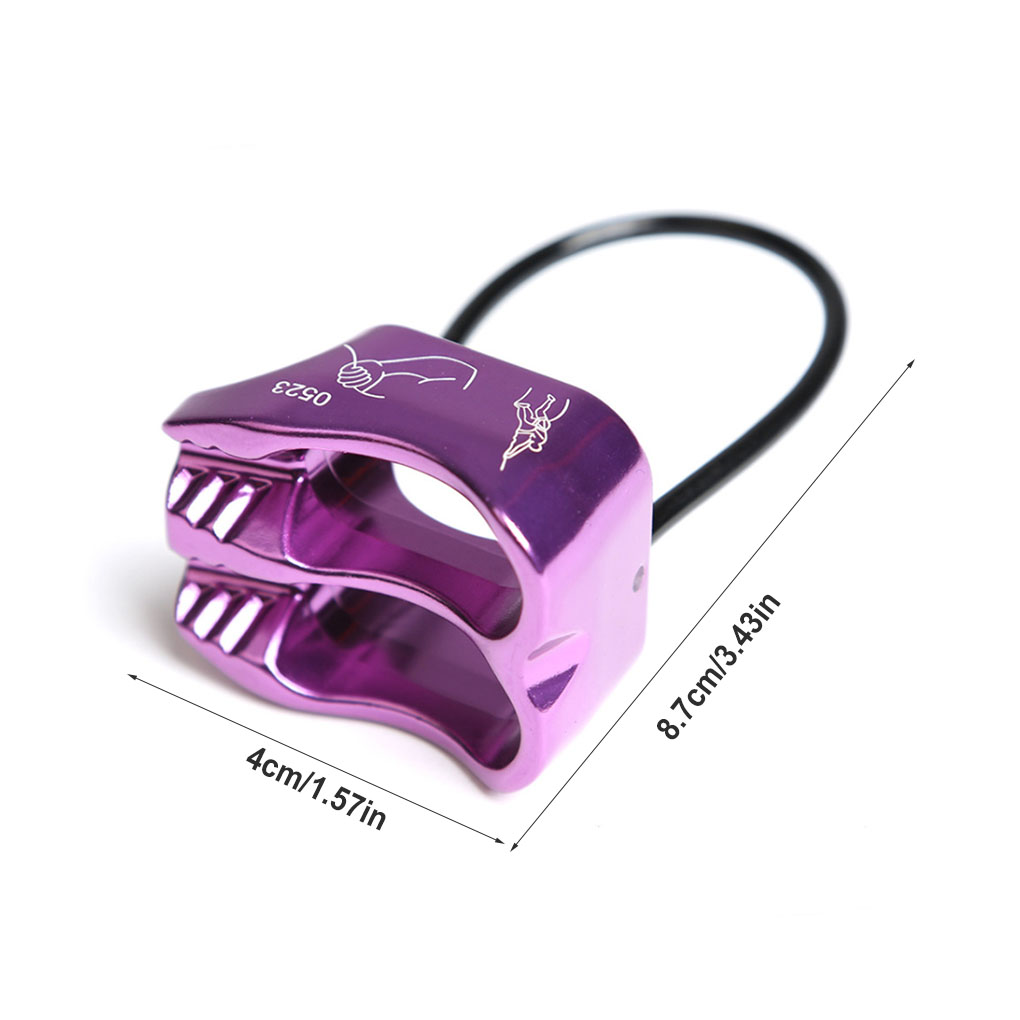Chidgrass Rope Belay Rappel Device for Climbers - Purple