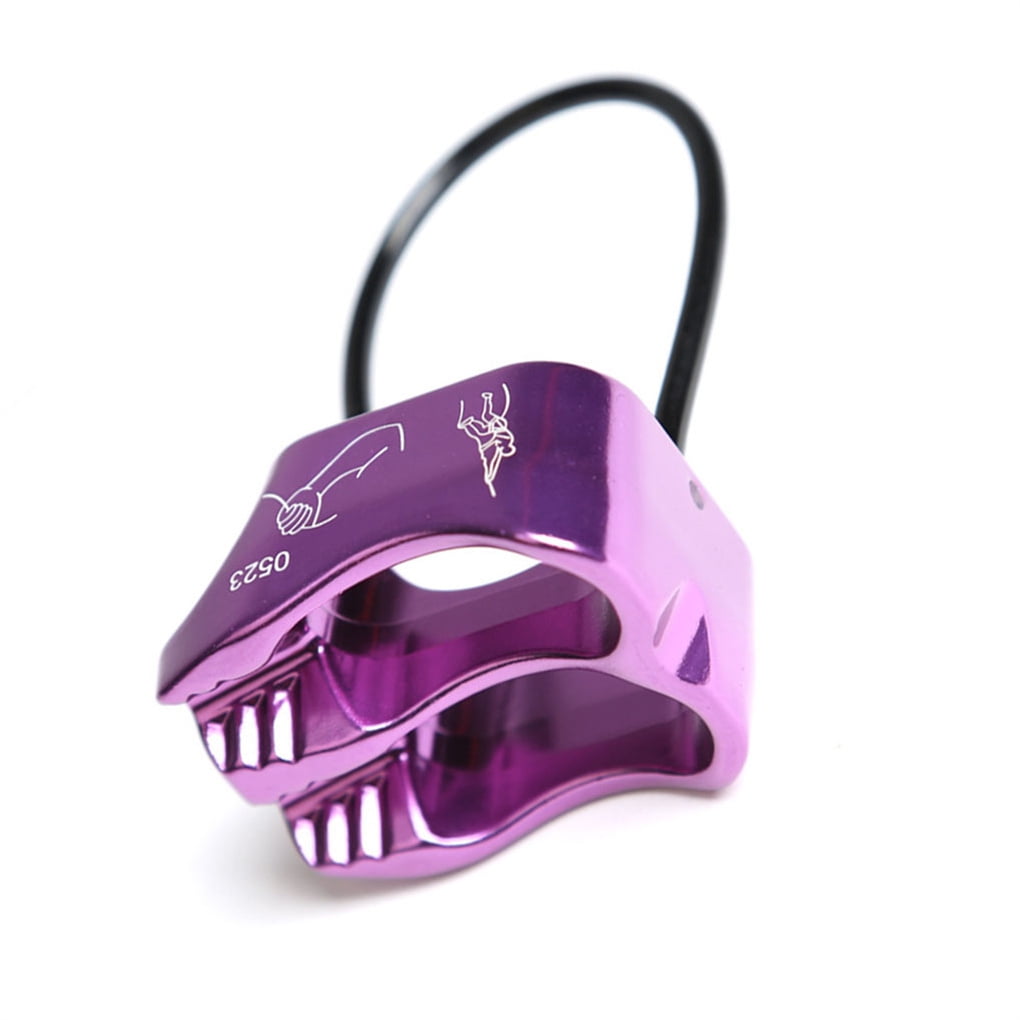 Chidgrass Rope Belay Rappel Device for Climbers - Purple