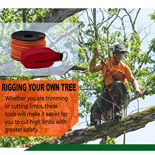 FORESTER Arborist Throw Line Kit - Polyester Rope, Throw Bag