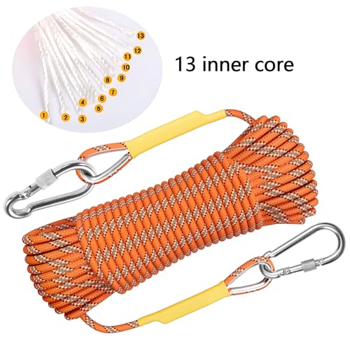 X XBEN Outdoor Climbing Rope 10M - Orange