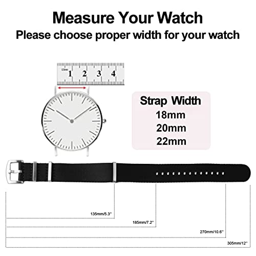 Multicolor Nylon Watch Band for Men and Women