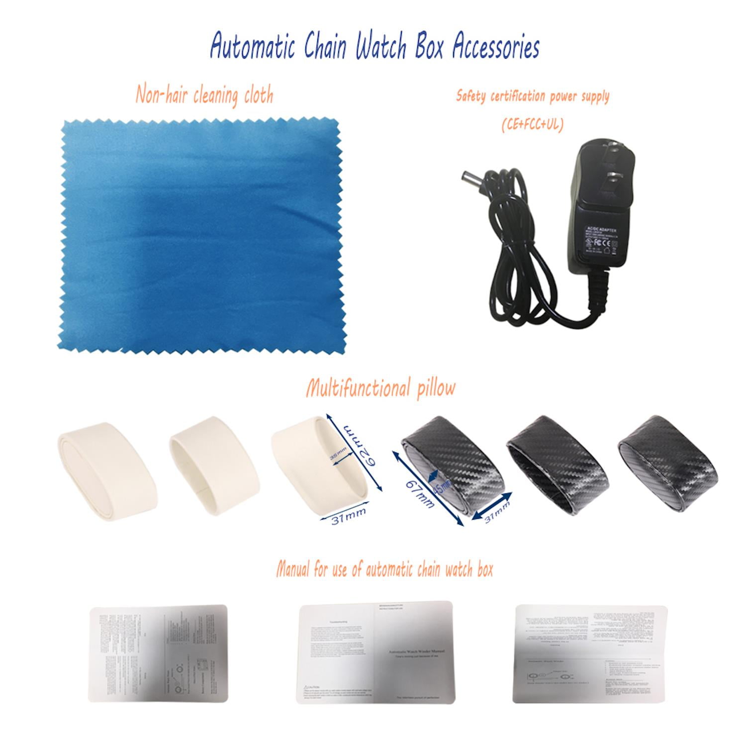 Wood Watch Winder Display - 4+6 Rotations