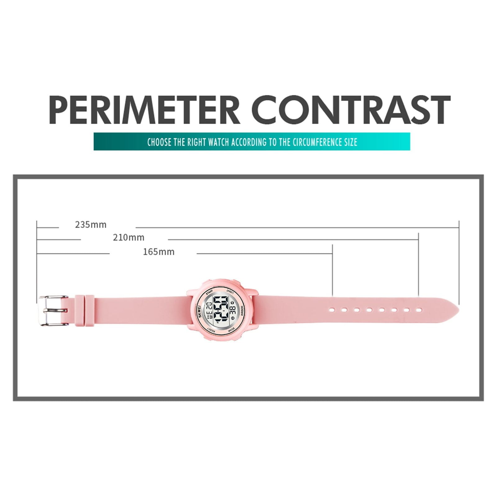 SKMEI Kids Waterproof Sports Watch, Pink