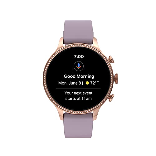 Fossil Women's Touchscreen Smart Watch - Rose Gold/Purple