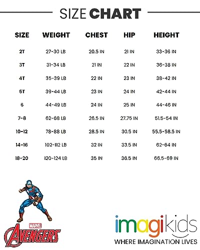 Marvel Avengers Captain America Toddler Boys Cosplay Fleece Pullover Hoodie Pants Set 4T