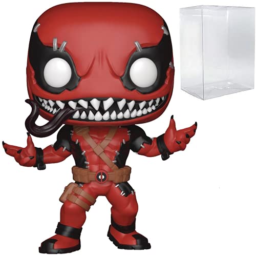 POP Marvel: Deadpool - Venompool Funko Pop! Vinyl Figure (Bundled with Compatible Pop Box Protector Case) Multicolor 3.75 inches