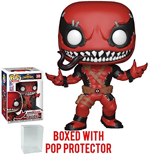 POP Marvel: Deadpool - Venompool Funko Pop! Vinyl Figure (Bundled with Compatible Pop Box Protector Case) Multicolor 3.75 inches
