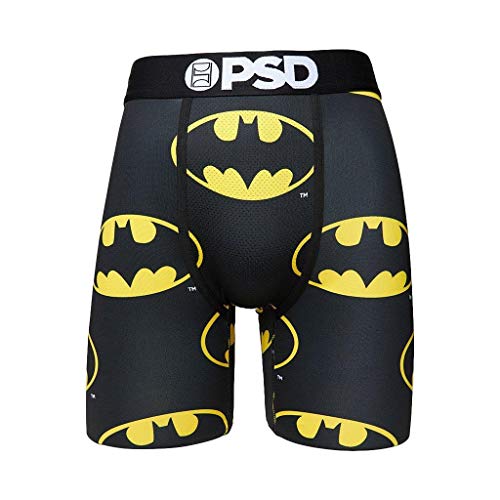 PSD Underwear Men's DC Batman Boxers, Small Black