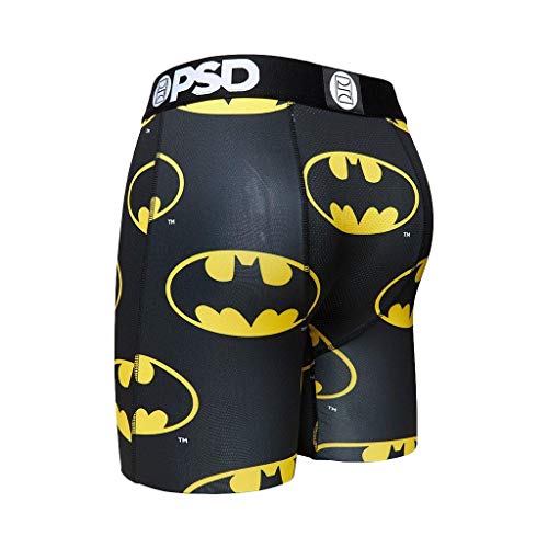 PSD Underwear Men's DC Batman Boxers, Small Black