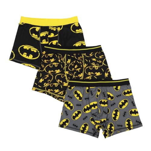 Bioworld Men's Adult Batman Boxer Brief Underwear 3-Pack - Gotham's Finest Comfort-Medium Multicolored